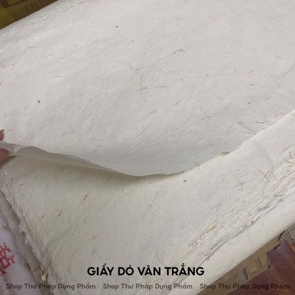 Giấy dó vân trắng