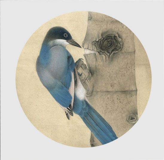 Giấy vẽ tranh thủy mặc đã bồi vẽ tiểu phẩm