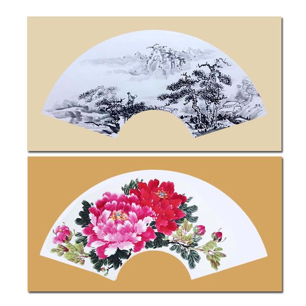 Giấy vẽ tranh thủy mặc đã bồi vẽ tiểu phẩm