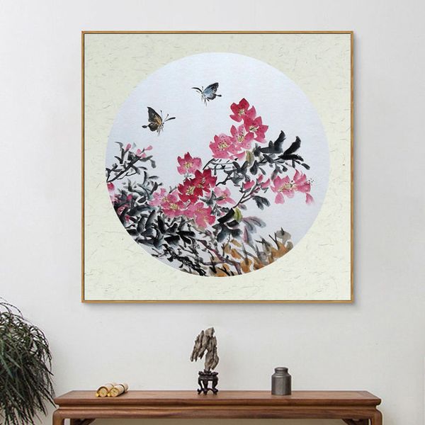 Giấy vẽ tranh thủy mặc đã bồi vẽ tiểu phẩm