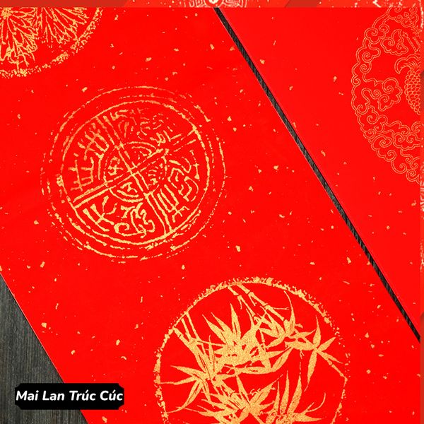 Giấy viết câu đối đỏ tết