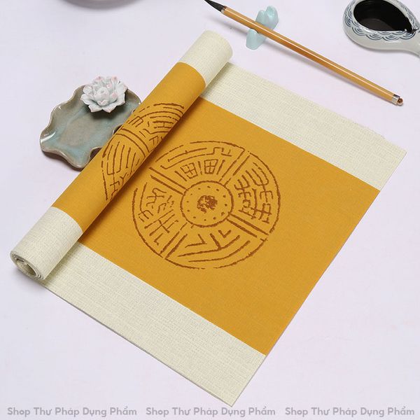 Câu đối viết thư pháp ngọa đương 7 chữ