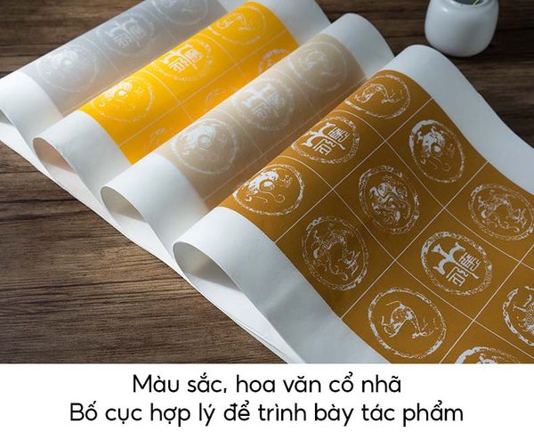 Giấy viết tác phẩm thư pháp ô ngọa đương