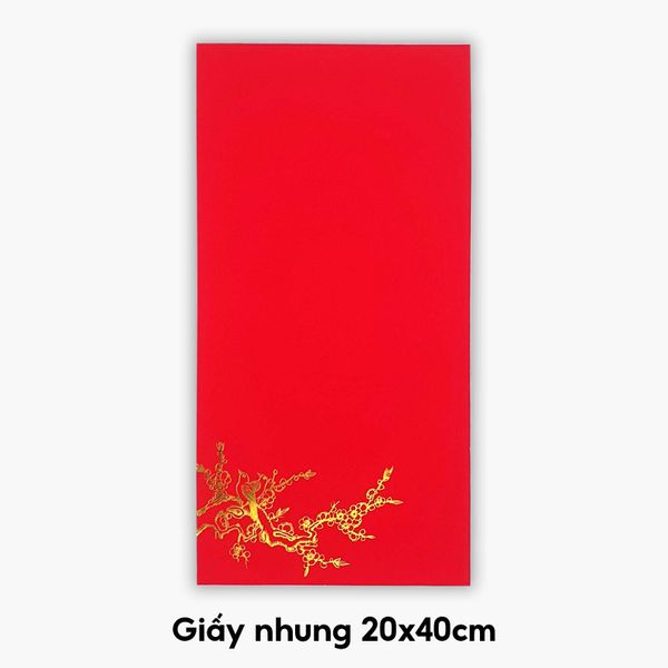 Giấy viết thư pháp đỏ vàng