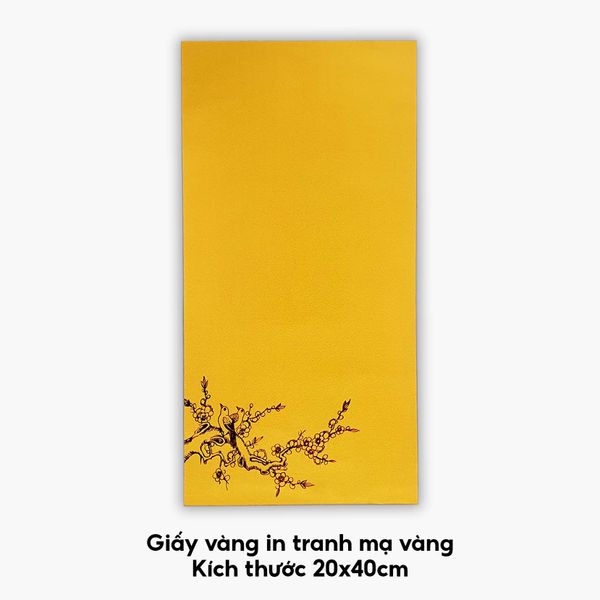 Giấy viết thư pháp đỏ vàng