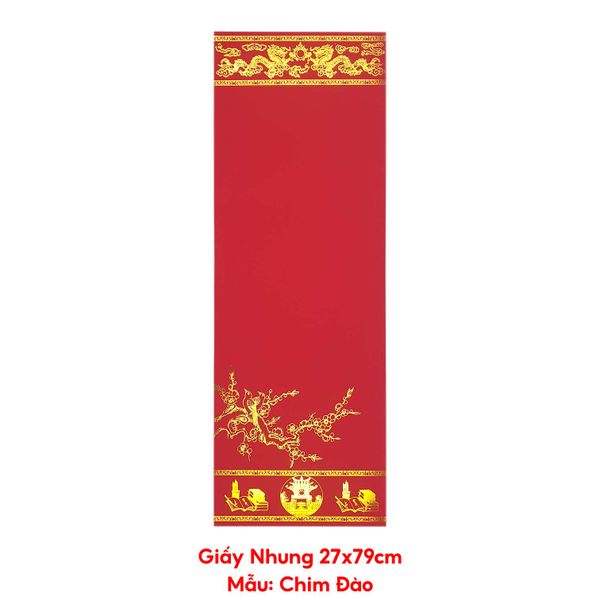 Giấy viết thư pháp nhung 27x79