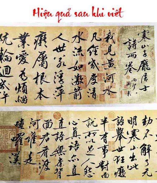 Giấy xuyến chỉ chép Lan Đình Tự, viết tác phẩm thư pháp