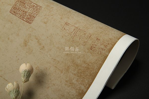 Giấy xuyến chỉ chép Lan Đình Tự, viết tác phẩm thư pháp màu cổ