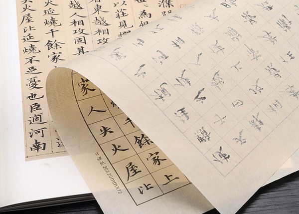 Giấy Xuyến Chỉ Màu Cổ Viết Chữ Tiểu Khải