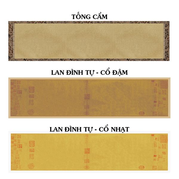 Giấy xuyến chỉ in hoa văn cổ nhã khổ dài 34x138cm