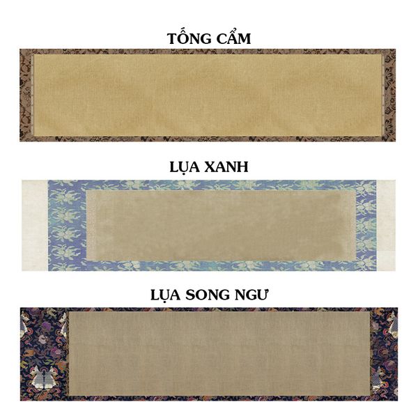 Giấy xuyến chỉ in hoa văn cổ nhã khổ dài 34x138cm