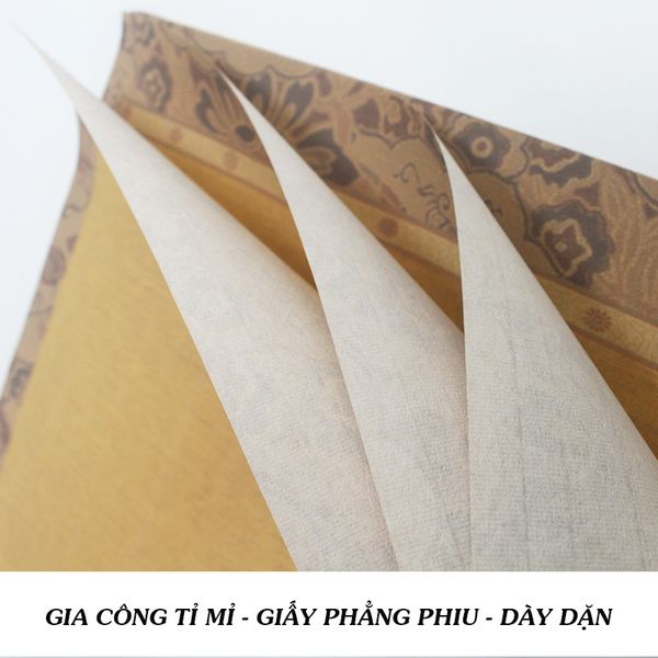 Giấy xuyến chỉ in hoa văn cổ nhã khổ dài 34x138cm