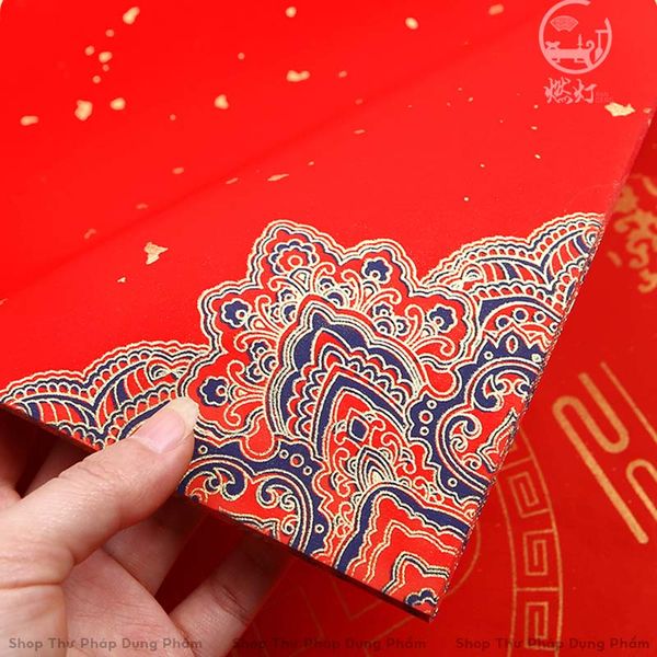 Giấy xuyến chỉ viết thư pháp 34x34cm