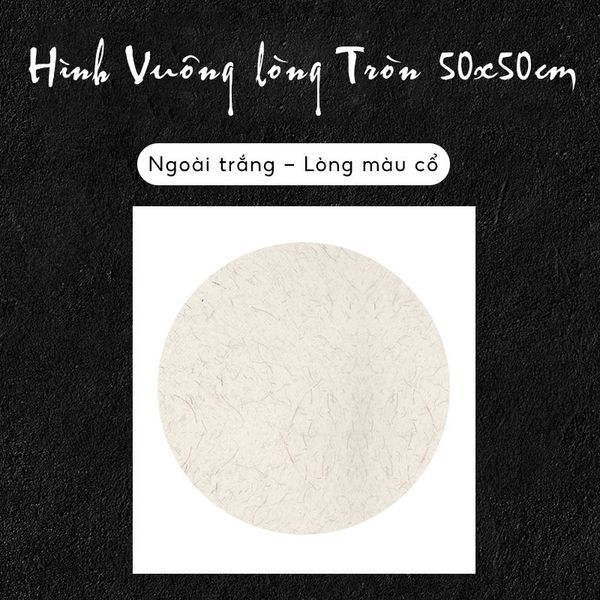 Giấy vẽ tranh thủy mặc hình tròn