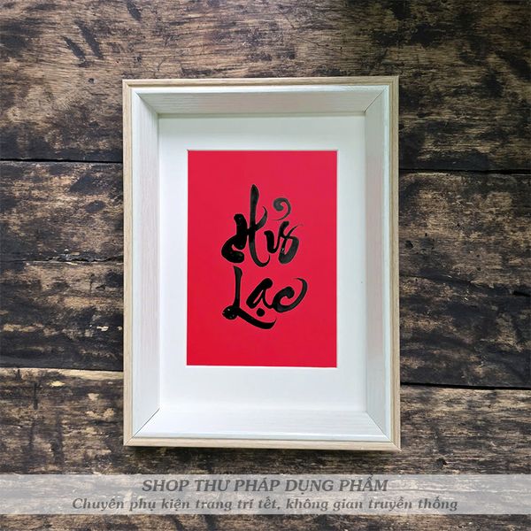 Khung tranh chữ thư pháp ông đồ viết tay trang trí để bàn