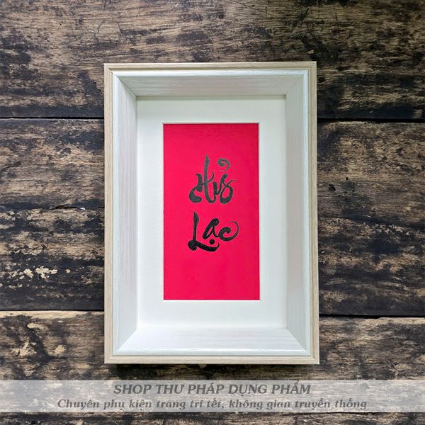 Khung tranh chữ thư pháp ông đồ viết tay trang trí để bàn