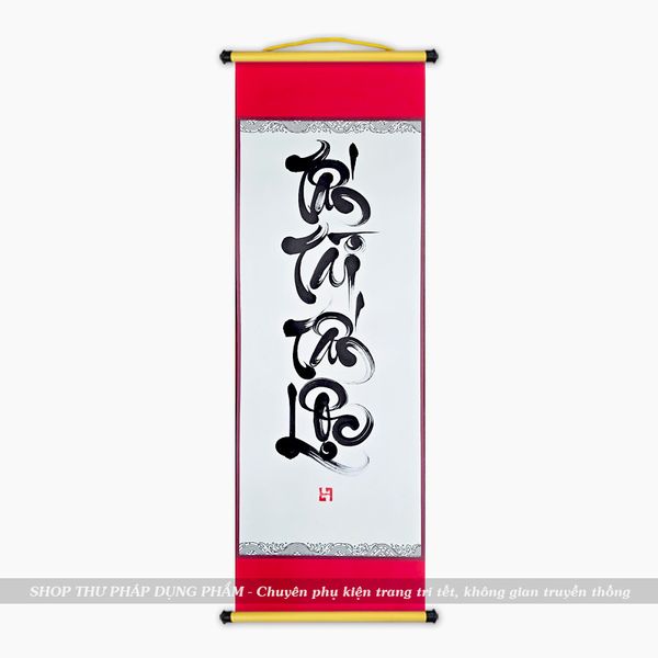 Liễn giấy thư pháp ông đồ viết tay trang trí tết decor không gian truyền thống 27x79cm