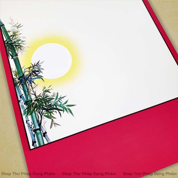 Giấy ốp, liễn giấy in tranh viết thư pháp 27x79 cm M02