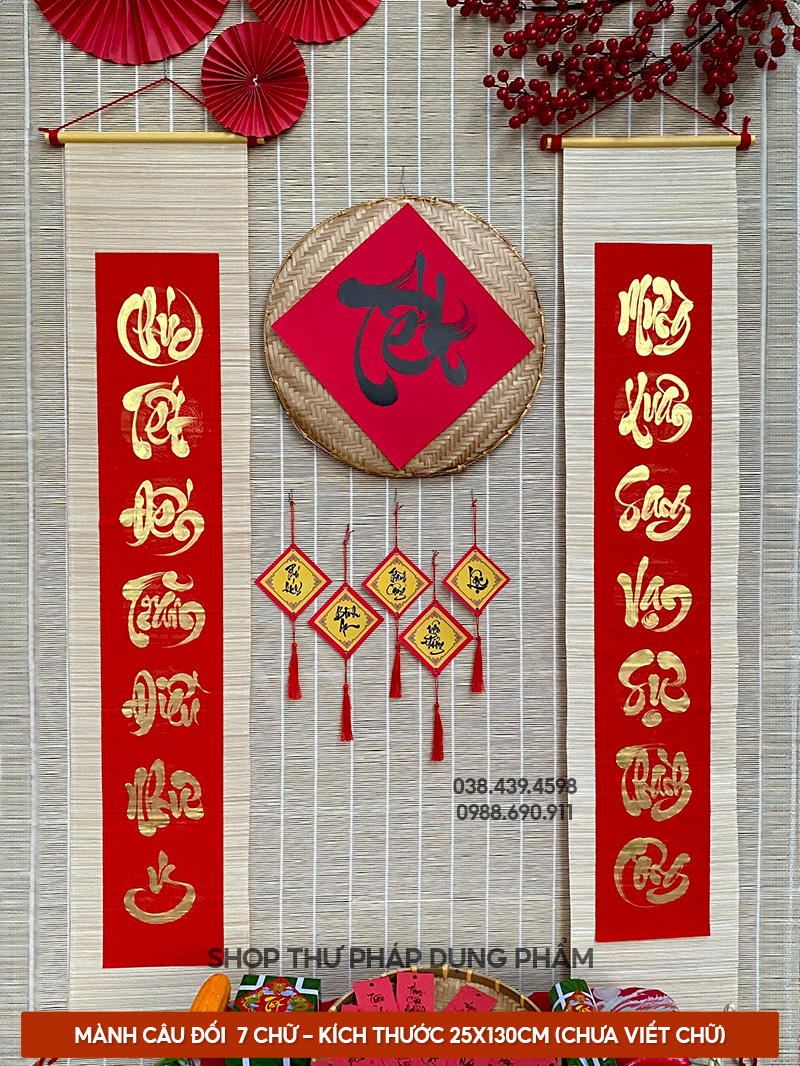 Liễn mành câu đối 7 chữ