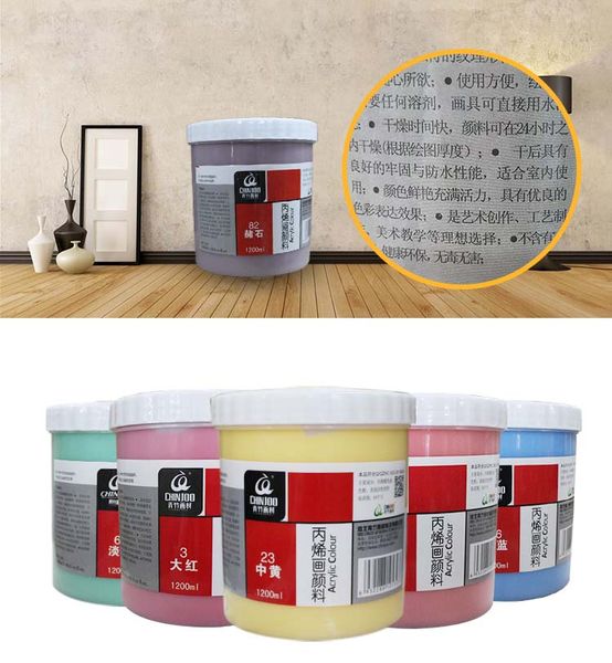 Màu acrylic 3D size lớn