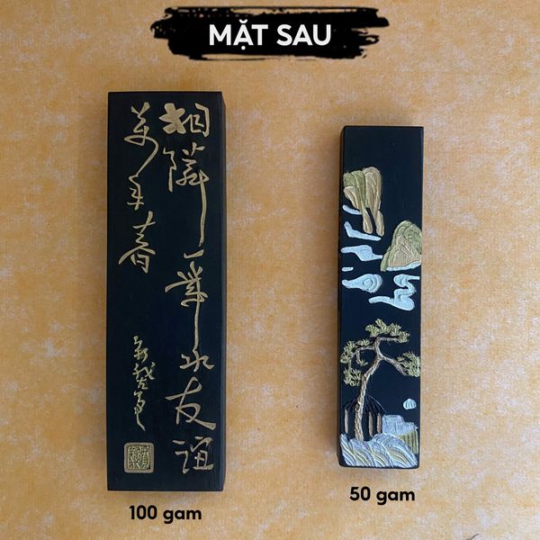 Mực thỏi mực tàu viết thư pháp hoàng sơn tùng yên