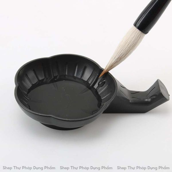 Nghiên mực đĩa đựng mực kết hợp gác bút