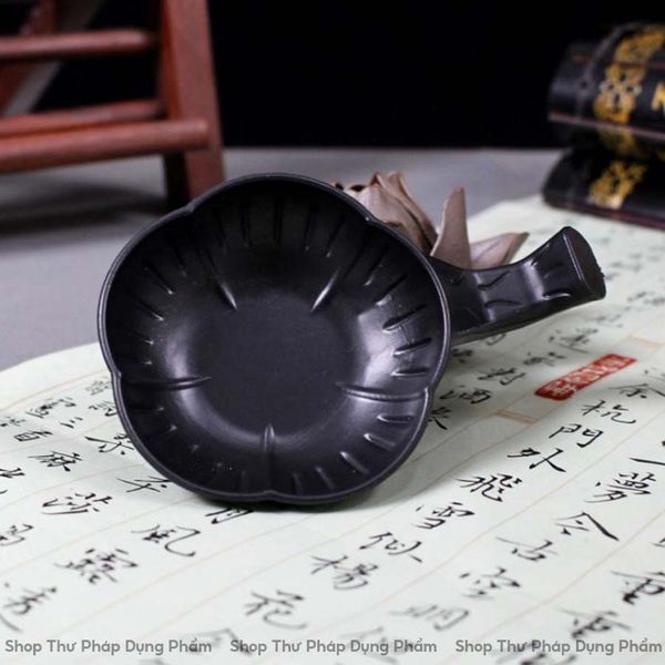 Nghiên mực đĩa đựng mực kết hợp gác bút