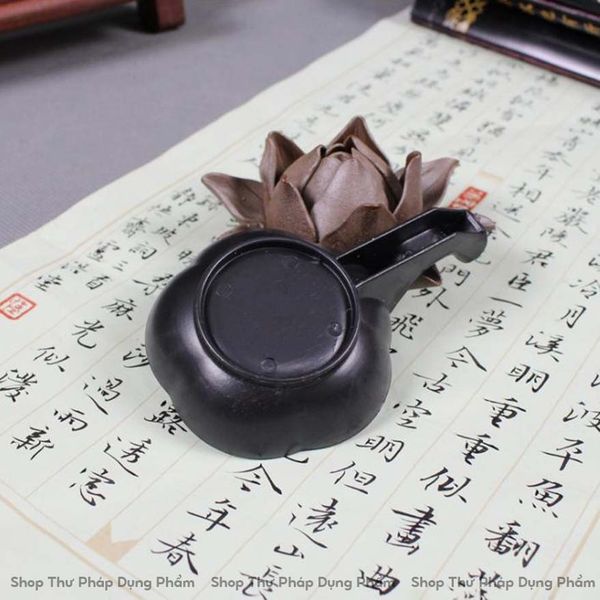 Nghiên mực đĩa đựng mực kết hợp gác bút