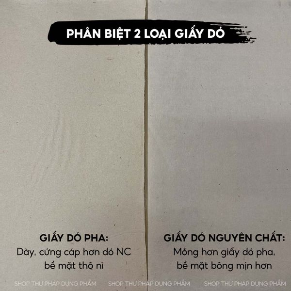 Phân biệt giấy dó