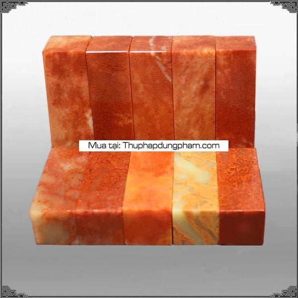 Phôi đá triết giang hồng thạch, phôi khắc ấn chương triện khắc