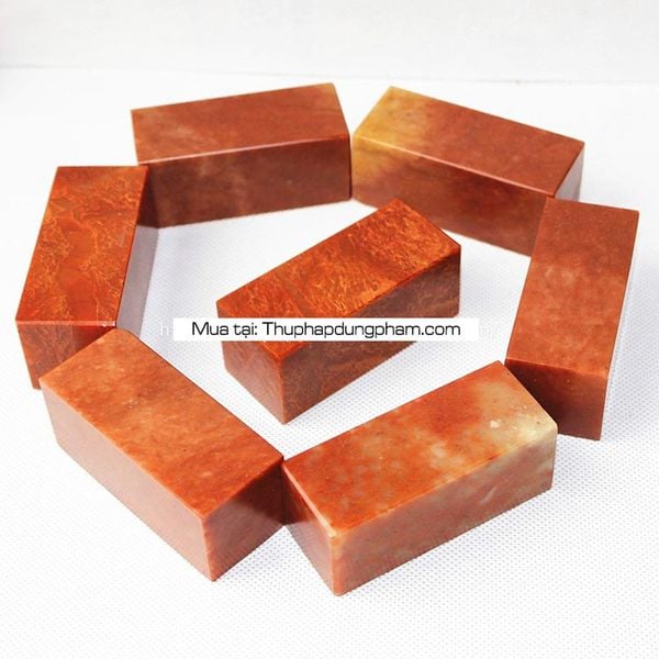 Phôi đá triết giang hồng thạch, phôi khắc ấn chương triện khắc