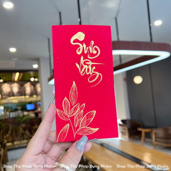 Phôi lì xì viết thư pháp