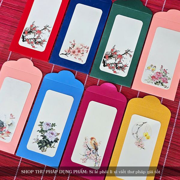 Phôi lì xì viết thư pháp