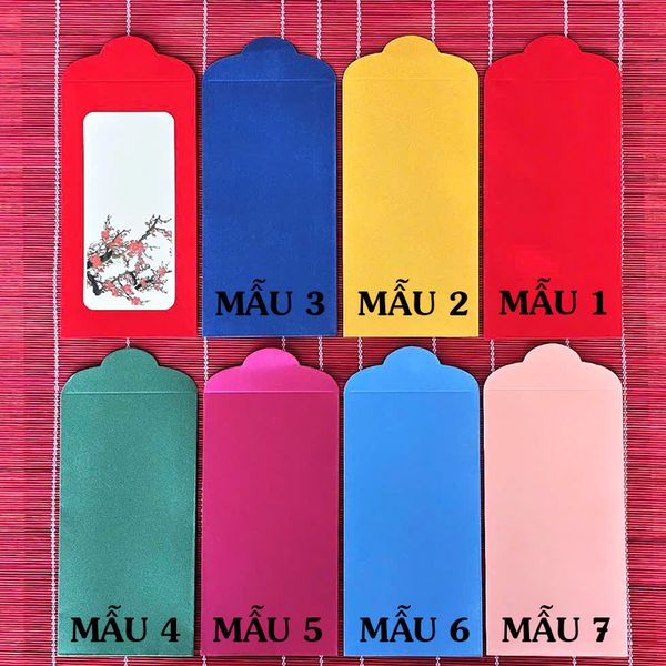 Phôi lì xì viết thư pháp