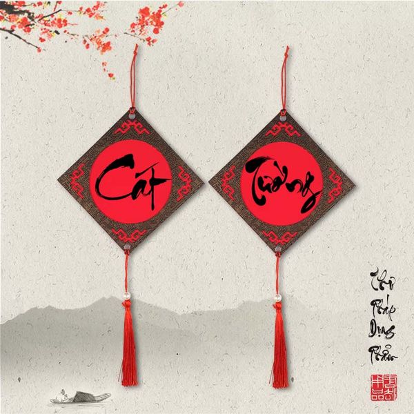 Thẻ treo trang trí, thẻ treo đào