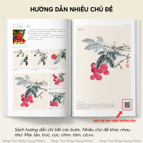 Sách dạy vẽ tranh thủy mặc kỹ pháp nhập môn