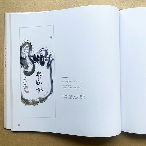 sách thư pháp tâm họa