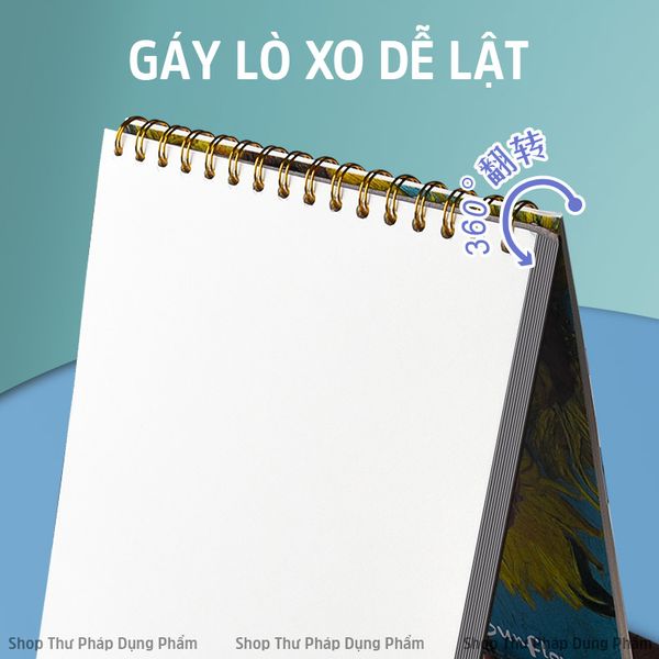 Sổ viết thư pháp vẽ chì vẽ màu nước, tập ký họa A4 - 60 tờ