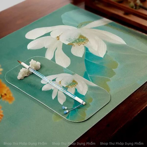 Thảm lót giấy viết thư pháp in tranh thủy mặc cao cấp 40x90cm