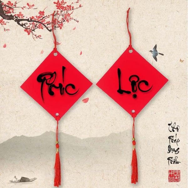 Giấy nhung đỏ viết thư pháp