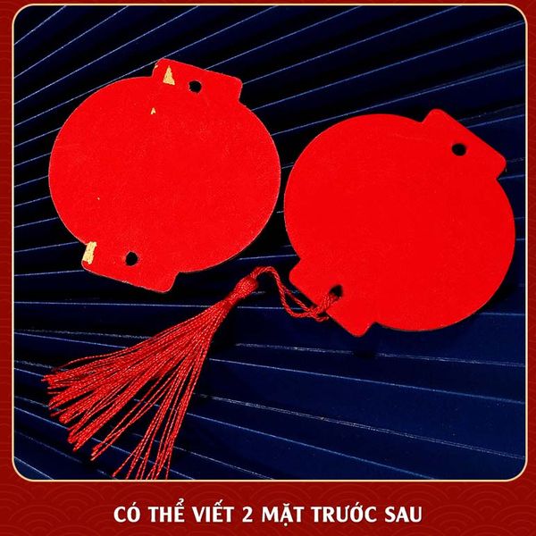 Thẻ treo đào thẻ giấy trang trí ngày tết