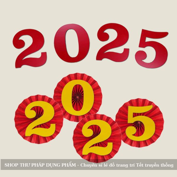 Thẻ gỗ chữ Tết thư pháp 2025 trang trí Tết truyền thống