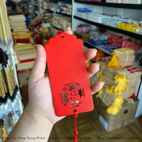 Thẻ gỗ treo trang trí ngày tết