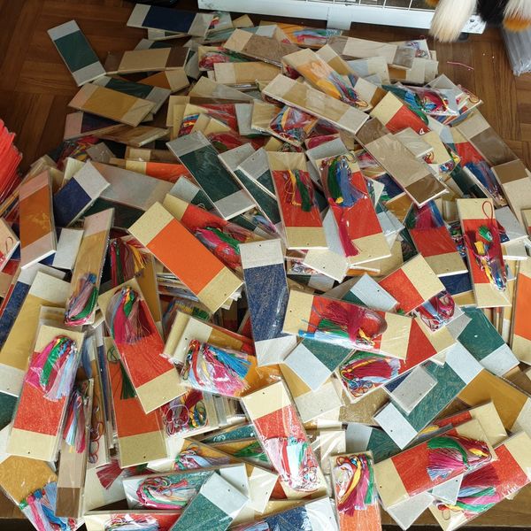 Thẻ treo đào thẻ giấy trang trí ngày tết