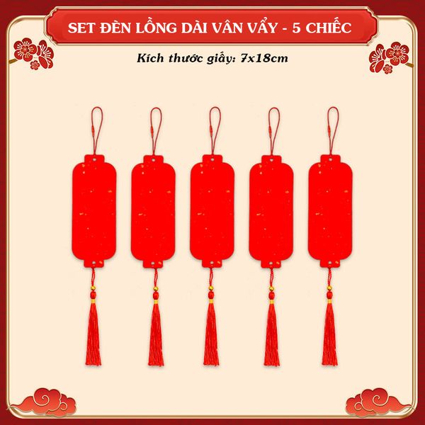 Thẻ giấy treo đào mai viết thư pháp giấy xuyến chỉ viết 2 mặt (nhiều mẫu)