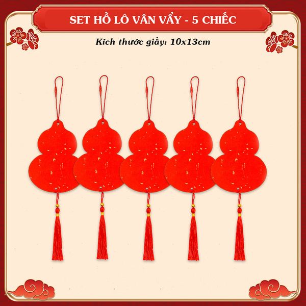 Thẻ giấy treo đào mai viết thư pháp giấy xuyến chỉ viết 2 mặt (nhiều mẫu)