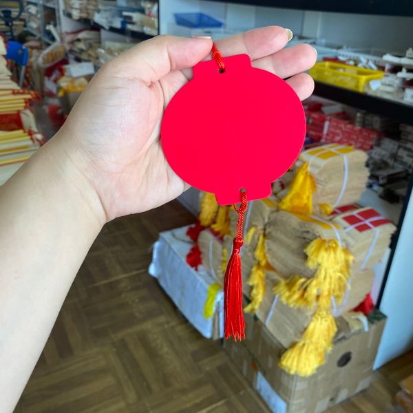 Thẻ treo trang trí hình đèn lồng hình quạt