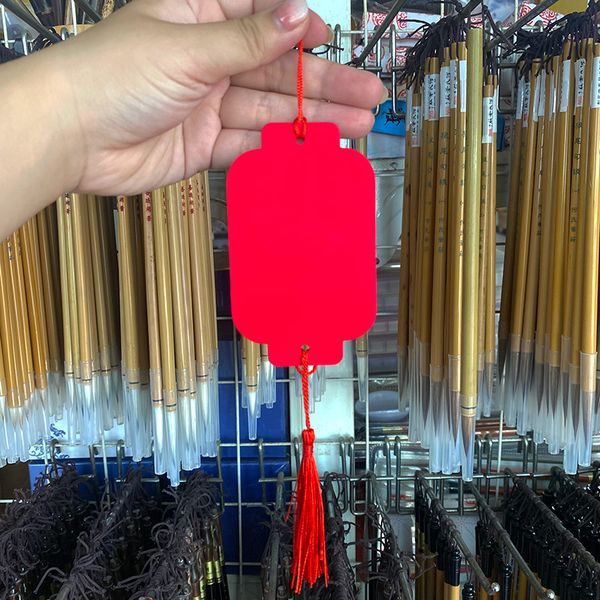 Thẻ treo trang trí hình đèn lồng hình quạt