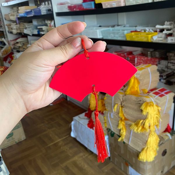 Thẻ treo trang trí hình đèn lồng hình quạt