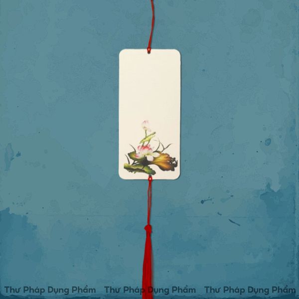 Thẻ treo trang trí in tranh viết thư pháp